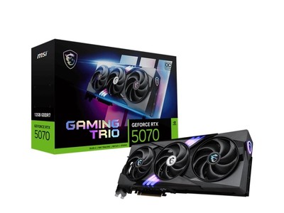 MSI GeForce RTX 5070 Gaming Trio OC 12GB GDDR7 Grafikkarte - PCIe 5.0 DLSS4
