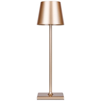 LED Tischlampe Gold Akku Dimmbar Touch Nachttischlampe 4000K MasterLED Solio