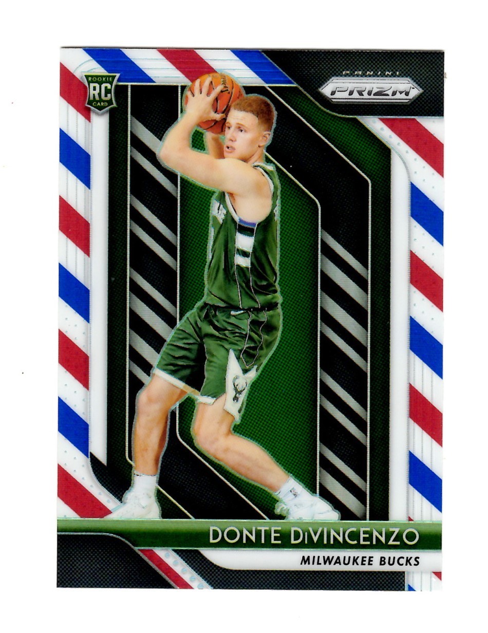 2018-19 Panini Prizm #246 Red White Blue Prizm Donte DiVincenzo RC