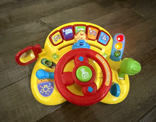 Working VTech Turn Learn Driver Electronic Learning Toy Steering Wheel 1010