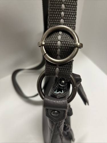 THE SAK Reseda Pebbled Leather In Slate Textured Crossbody with Adjustable Strap - Picture 12 of 15