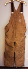 Vintage Carhartt Union USA Overalls Insulated Lined Duck Double Knee W39 X L29