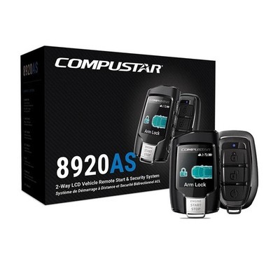 Compustar CS8920-AS 2-Way LCD Q9 remotes Alarm and Remote Start kit w. CM-900AS
