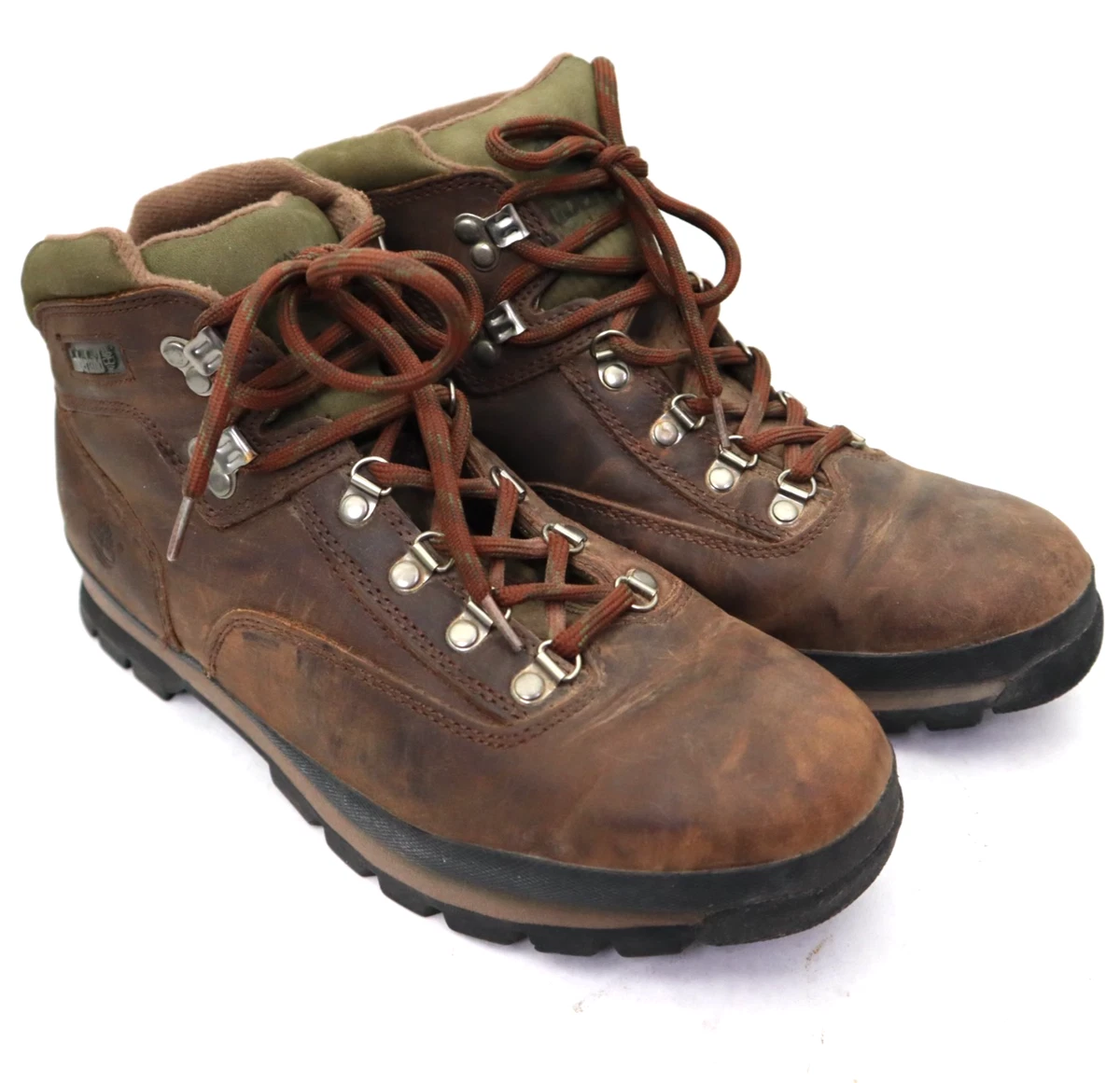 SIZE 9 Timberland Euro Brook Men\'s Mid Boots Wheat Brown Nubuck Leather 6608B 38ef70a9716ee6a79184c11c1a102d  main image 3