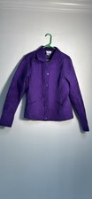 Purple ColdWater Creek Silk Jacket
