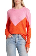 Vero Moda Sweater Maximalist Colorblock Chevr...