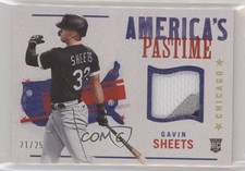 2022 Chronicles America's Pastime Swatches Holo Gold 21/25 Gavin Sheets 0n64