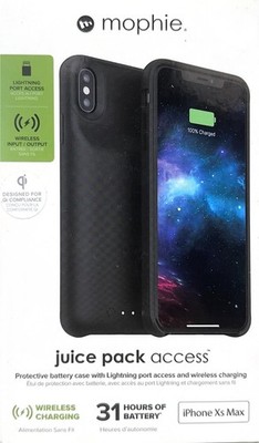 mophie Juice Pack Access iPhone XS Max Charging Case - Black
