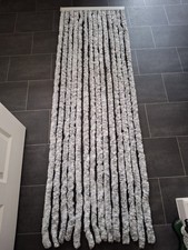 Chenille Door Curtain Fly Screen Caravan/Motorhome 56cm x 185cm GREY