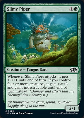 MTG Magic the Gathering Slimy Piper (25/779) Foundations Jumpstart LP