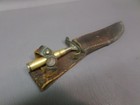 VINTAGE MILITARY TRENCH ART DAGGER STYLE KNIFE - W/ 1922  TOKEN SET — photo 8