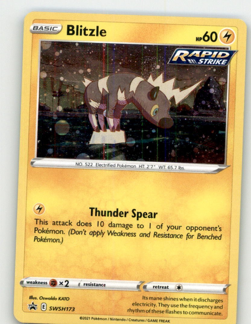 Pokemon Sword & Shield Black Star Promos Blitzle SWSH173 NM/LP