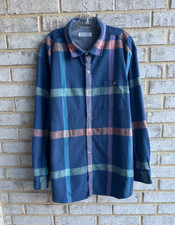 Tommy Bahama Long Sleeve Button Up Plaid Canyon Beach Flannel Shirt Size XXXL