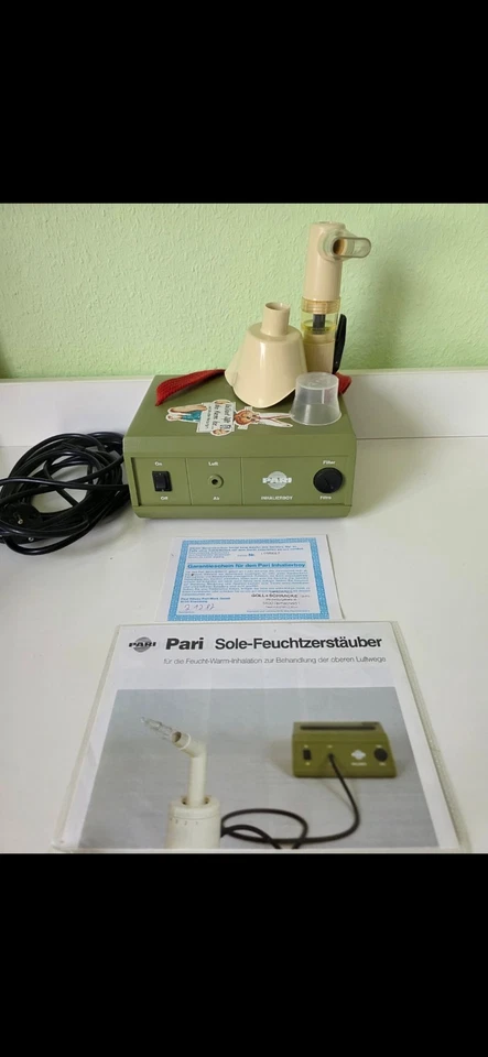 PARI INHALIERBOY elektrischer Inhalator Modell L095E67 Gebraucht Asthma - Bild 1 von 3