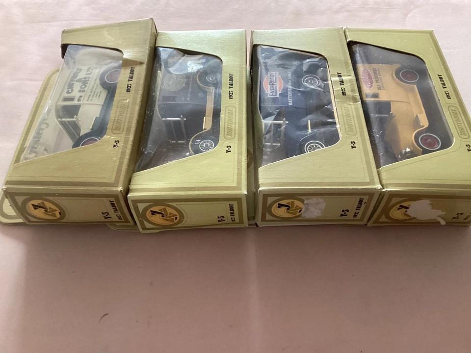 Matchbox Models of Yesteryear Set of 4 Talbot Y-5 Delivery Vehicles Boxed - Image 3 of 3