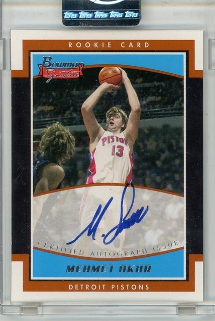 2002 TOPPS Bowman Mehmet Okur ROOKIE CARD Auto#SE-MO【174/999】 Pistons