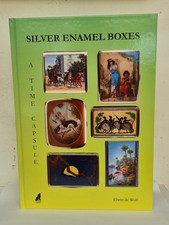 NUOVO! LIBRO UNICO A PORTASIGARETTE ARGENTO E TABACCHIERA: SILVER ENAMEL BOXES