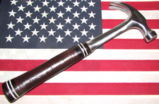 Vintage Classic 1970s Estwing Curve Claw 16 oz Hammer w/Original Leather Handle!