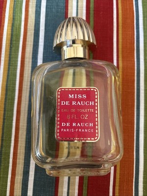 RARE Vintage MISS De RAUCH 8 Oz Eau de Toilette Splash Bottle