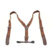 25mm Elastic Braces Adult 3-clip Button Suspender Belt Trouser Work Dress Jeans