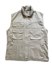 Banana Republic Safari Vest Mens M Photographer Hiking Fishing Travel Utility