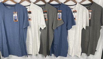 Kenneth Cole Men s SLIM XXL Lot of 6 Tees (2) Each Color ''Athletic XL fit'' NWT