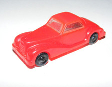 Mercedes Benz HO Groschenauto Rot Plastik Rollachser Modellauto Vintage