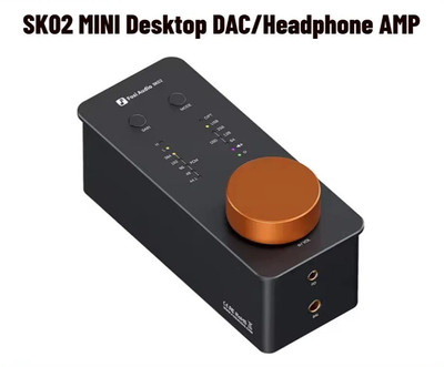 Fosi Audio SK02 Verstärker Kopfhörerverstärker Equalizer Preamp mit 3,5mm 4,4mm Klinken