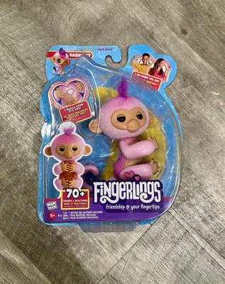 WowWee Fingerlings Harmony Interactive Pink Monkey 70+ Sounds & Reactions New