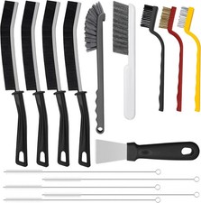 Crevice Cleaning Brush Set - 15pcs for Kitchen and Bathroom Gaps