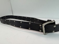 Harley Davidson Men's Speed Bump Belt Studded Black Leather Biker Size 40