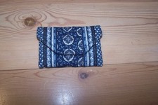 Vera Bradley Navy Blue Cloth Coin Purse Made USA
