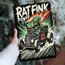 "Rat Fink Power" Vintage Tin Metal Signs Home D cor 8x12 Retro Comic-Sty