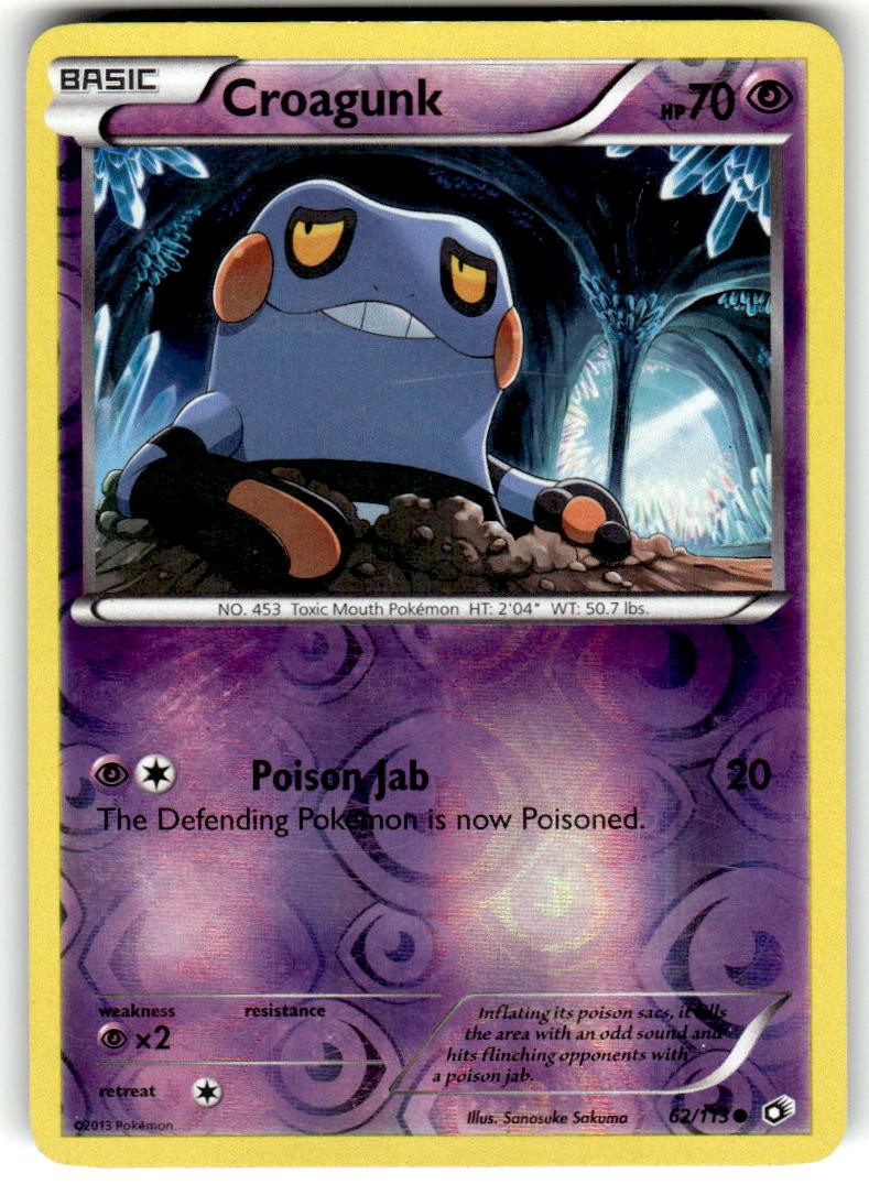 Legendary Treasures #62/113 Croagunk Reverse Holo