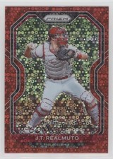 2021 Panini Prizm Tier III Red Donut Circle Prizm 40/99 JT Realmuto #214 0lt3