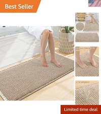 Comfortable Low Pile Waffle Bath Mat 47''x20'' - Perfect for Cozy Bathrooms
