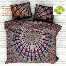 Bedding Set Quilt Duvet Cover Hippie Gypsy Indian Ethnic Floral Bed Cover