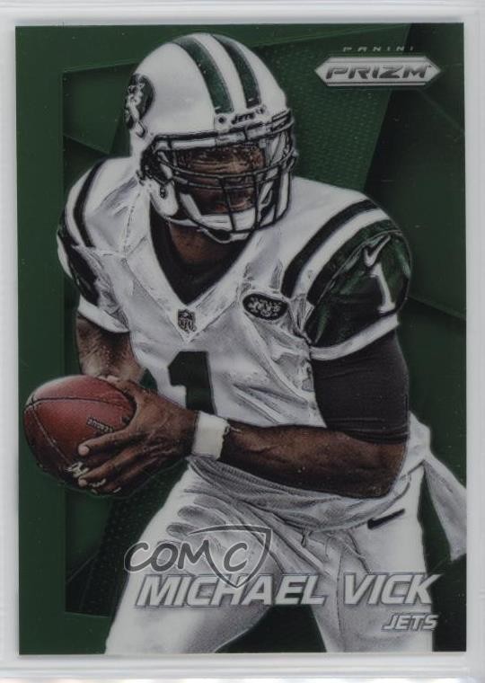 2014 Panini Prizm Green Prizm Michael Vick #176 i6j