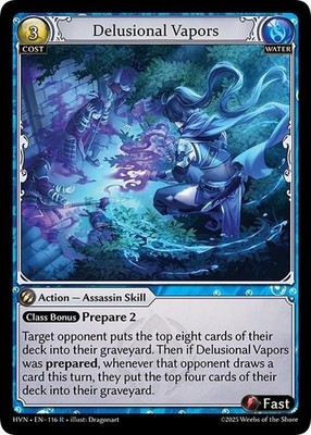 Grand Archive Delusional Vapors Rare Foil NM (HVN)