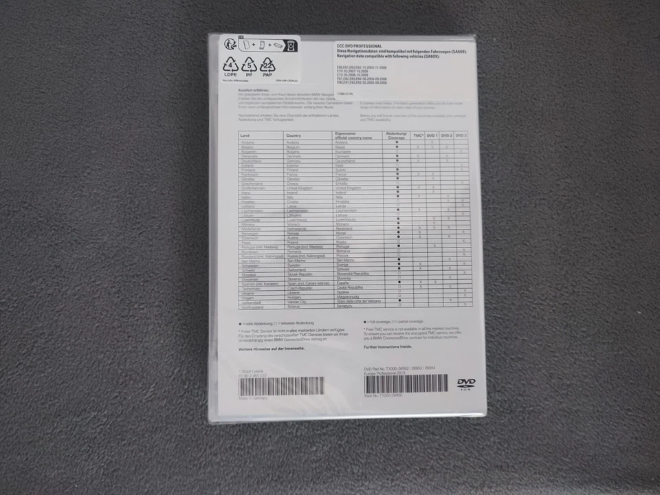 Navigation DVD BMW PROFESSIONAL CCC EUROPA DEUTSCHLAND 2019 1er 3er 5er 6 X5 X6 - Bild 4 von 4