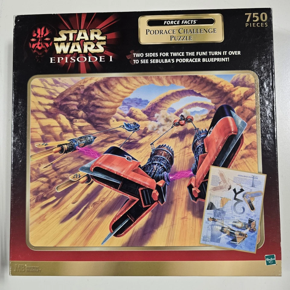 Star Wars Episode I - 750pc Puzzles Bravo Squadron, Podrace Lot of 2 - Image 3 of 4