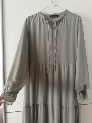  Wie NEU:   Wunderschönes Maxikleid Abaya Modanisa Hellgrün S/M Refka 40  