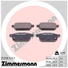 Satz Bremsbeläge Bremsklötze hinten für Suzuki Swift 4 FZ 5 AZ SX4 JY | 23979