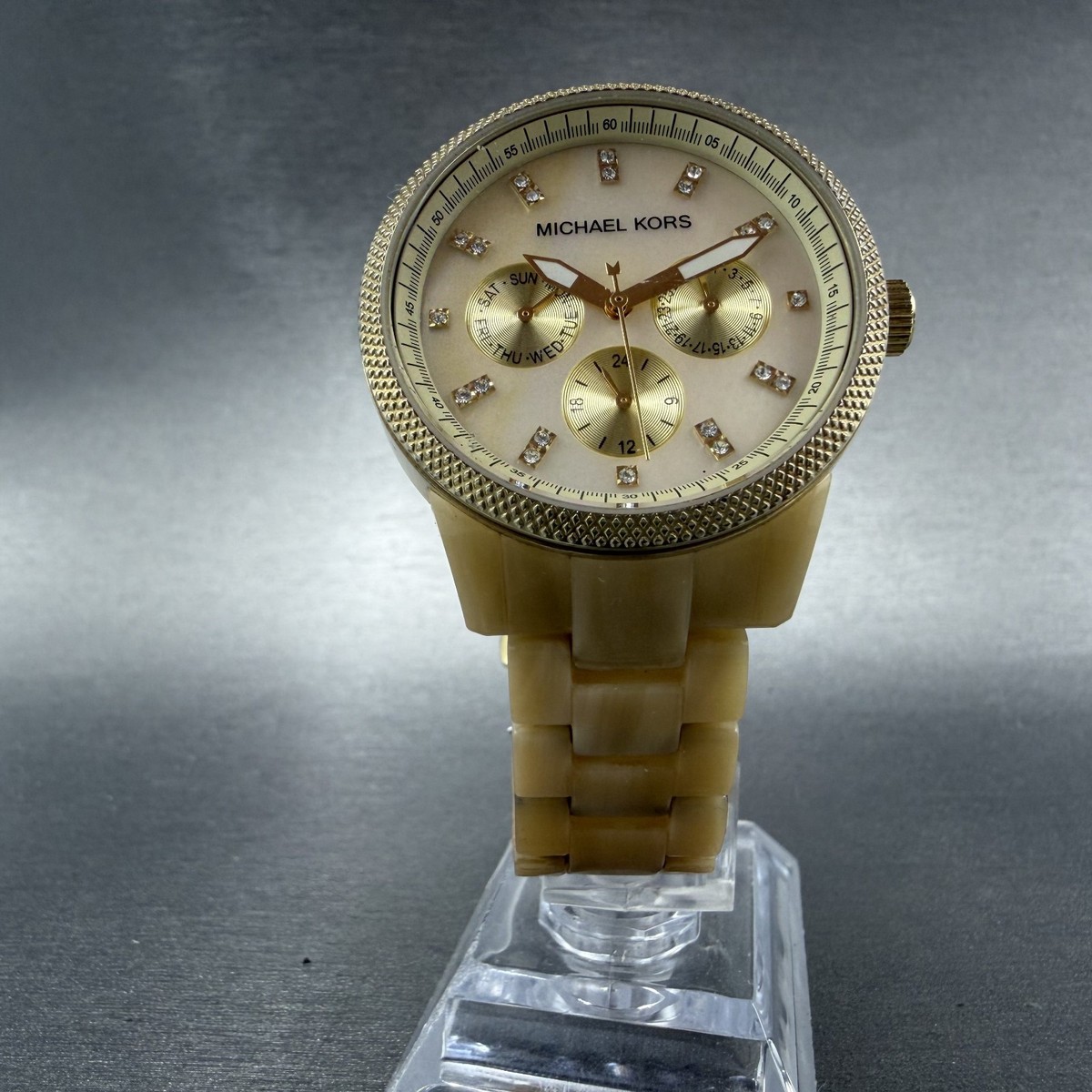 Michael Kors Jet Set Watch Women 37mm MOP Dial Gold Tone  display picture 1