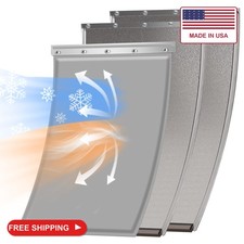 MIAOTONG Dog Door Replacement Flap with Screws, 3-Flap, Weatherproof, Large