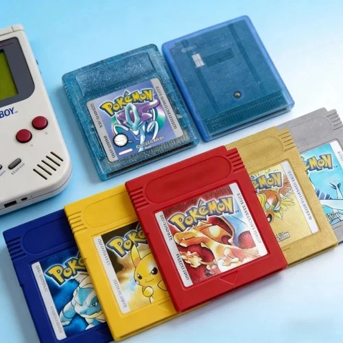 Pokemon Red Blue Crystal Gold Silver Yellow GBC Cart