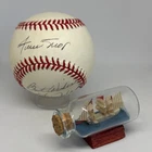Willie Mays signed Rawlings ONL Baseball JSA LOA with Gary Nolan HOF Auto A4245