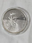 1996 Alaska Mint Caribou Deer Rare Coin 1 Troy Oz .999 Fine Silver Round Medal