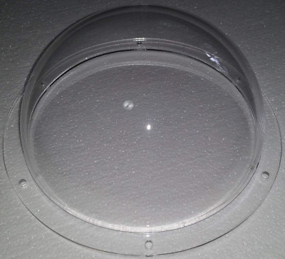 SUPREMETECH Acrylic Dome/Plastic Hemisphere - Clear - 6'' Diameter, 1/2'' Flange
