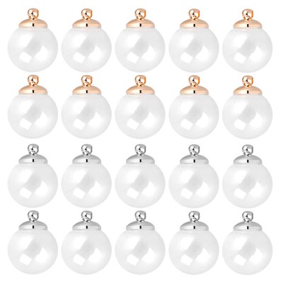 60 Pcs Anhänger Zum Selbermachen Leer Kugelflasche Glaskuppelbefunde